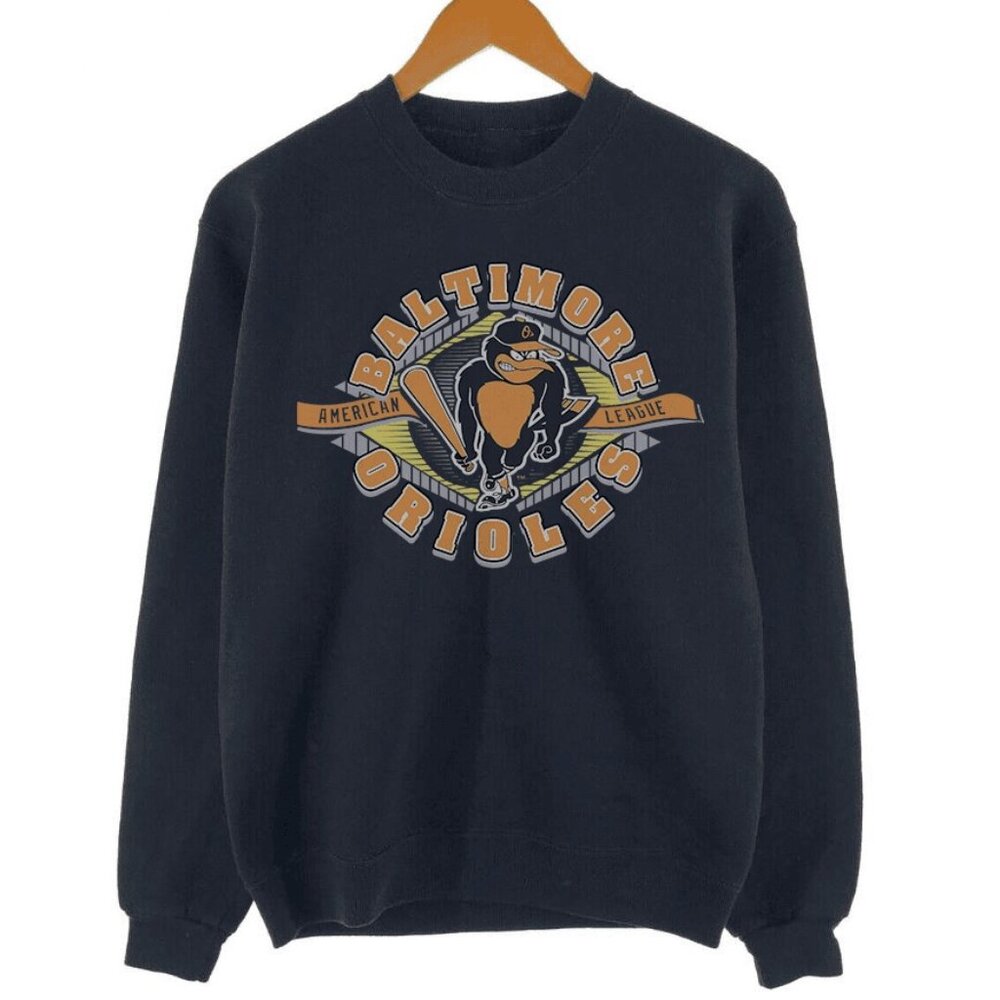 Vintage Baltimore Orioles Sweatshirt, Retro 1998 Baltimore Orioles MLB Baseball